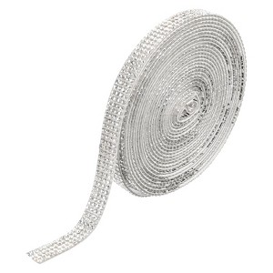 Unique Bargains Self-Adhesive Crafts Decorations Crystal Rhinestone Diamond Ribbons - 1 of 4