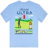 Adult Michelob Ultra Golf Panels Blue Colorway Front and Back Print T-Shirt - 3 of 4