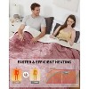 Pink Heated Throw Blanket,Electric Throw Blanket,Velvet Soft Fast Heating Blankets Throw - 4 of 4
