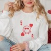 S.W.Smiley Queen of Hearts Distressed - Women's Graphic Sweatshirt - 3 of 4