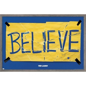 Trends International Ted Lasso - Torn Believe Framed Wall Poster Prints - 1 of 4