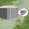 8'x10' Outdoor Storage Shed, Large Garden Shed, with Slooping Roof and 4 Vents - 4 of 4