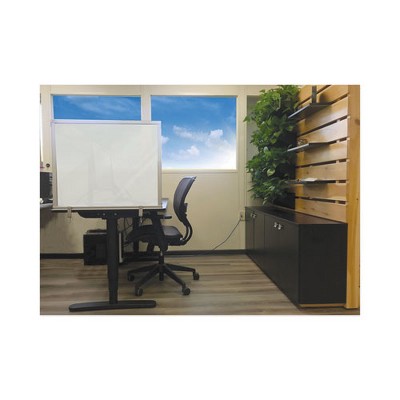 Frosted Acrylic Desktop Partition Screen with Aluminum Frame