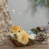 Northlight Autumn Harvest Twig Bird with Sequins - 8.5" - Orange and Brown - 2 of 4