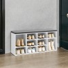 Stylish Shoe Bench with Cushioned Seat and 10 Compartments - Versatile Storage Solution for Entryway and Bedroom - 4 of 4