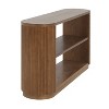 NicBex Modern 3-Tier Console Table with Fluted Curved Corners,Minimalist Entryway Table for Study,Hallway,Living Room - 3 of 4
