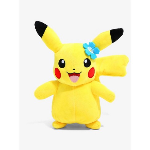 Pokemon 8 Inch Plush Officially Licensed Stuffed Animal Super Soft Cuddly Toy Kids (Pikachu (Blue Flower)) - image 1 of 3