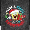Men's - SpongeBob SquarePants - Have A Swell Christmas Graphic Fleece Sweatshirt - 2 of 4