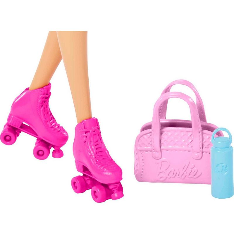 Barbie Wellness Workout Outfit Roller Skates and Tennis with Puppy, 5 of 7