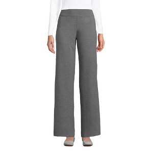 Lands' End Women's Starfish High Rise Wide Leg Pants - 1 of 4