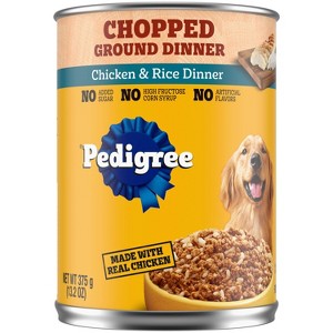 Pedigree Chicken, Grain and Rice Flavor Dinner Chopped Ground Wet Dog Food - 13.2oz - 1 of 4