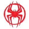 Girls Marvel: Spider-Man: Across the Spider-Verse Graffiti Red Logo T Shirt - 2 of 4
