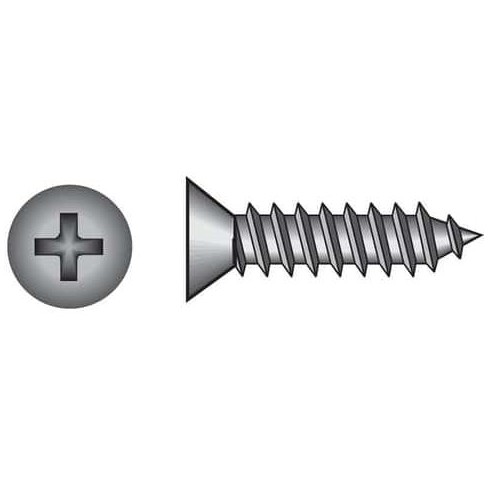 Hillman 100-Pack #10-24 X 1-1/2" Phillips Flat Head Machine Screws - Stainless Steel