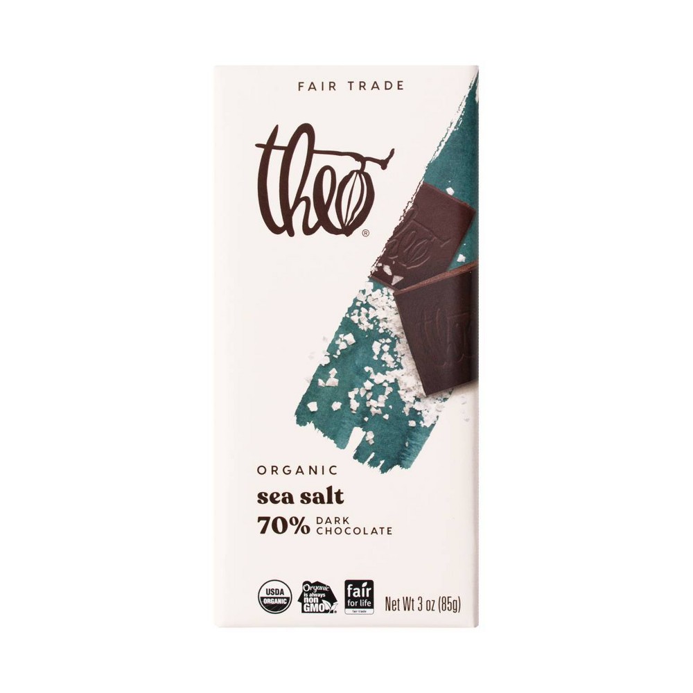 UPC 874492003258 product image for Theo Organic Sea Salt 70% Dark Chocolate Bar - 3oz | upcitemdb.com