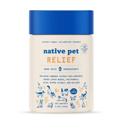 Native Pet Relief Supports Mobility and a Normal Inflammatory Response Air-Dried Chews for Dogs - Chicken