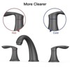 COZONY 3 Hole Bathroom Sink Faucet, Pop Up Drain with Hot Cold Water Lines - 4 of 4