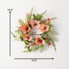 Sullivans Peachy Poppy Wreath - 4 of 4