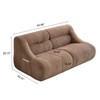 GDFStudio Acamar 63" Modern Chenille Loveseat Sofa with Deep Seat - 3 of 4