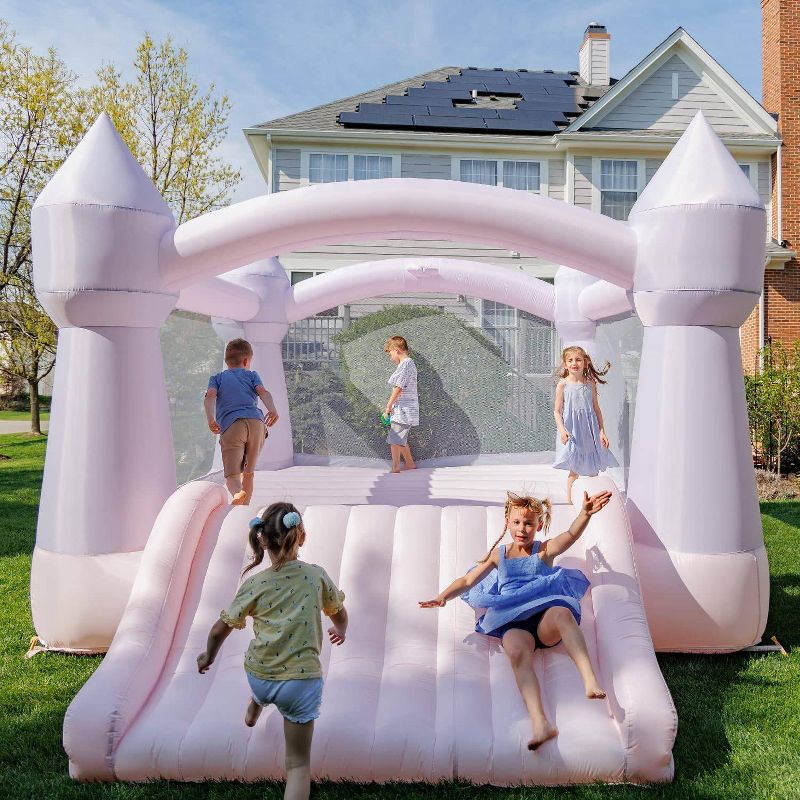 Bounceland Party Castle Cotton Candy Bounce House - Pink, 5 of 9