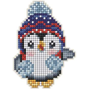 Collection D'Art Diamond Painting Magnet Kit 3"X4.5"-Penguin With Hat