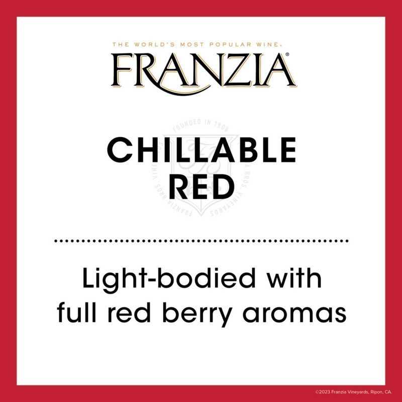Franzia Chillable Red Blend Wine - 5L Box, 4 of 10