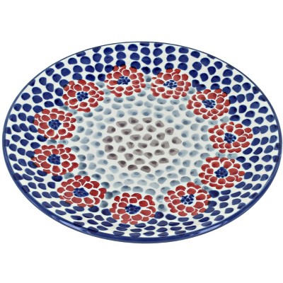 Blue Rose Polish Pottery Manufaktura Dessert Plate