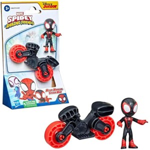 Marvel Spidey and His Amazing Friends Miles Morales Vehicle & 2.5" Inch Action Figure - 1 of 3