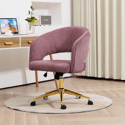 Hyleory Corduroy adjustable movable Task Office Chair