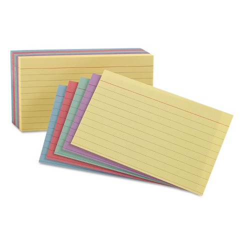OXFORD Index Cards 5 x 8 Inch Ruled White 100 Cards 