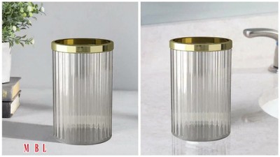 Dual Ridge Small Round Vintage Bathroom Wastebasket - Nu Steel : Target