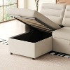 TiramisuBest 85.8" Beige Sleeper Sofa, Sofa Bed - 2 in 1 Pull Out Sofa Bed with Storage Sofa, Sofa Sleeper with Pull Out Bed with Charging Port - 3 of 4