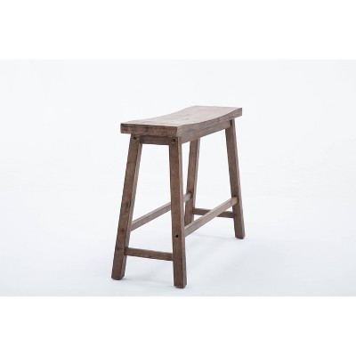 Sonoma Rustic 36" Barnwood Wire-Brush Solid Wood Dining Bench