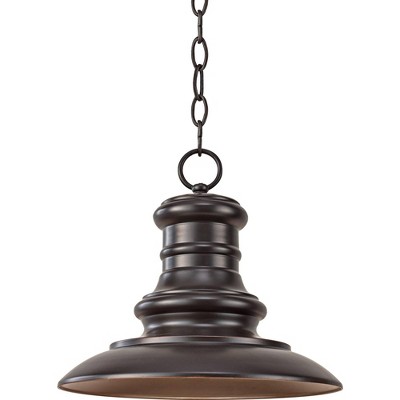Generation Lighting Redding Station 12" Bronze Porch Hanging Light
