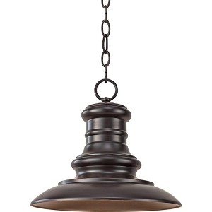 Generation Lighting Redding Station 12" Bronze Porch Hanging Light - 1 of 3