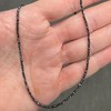 Pompeii3 15Ct TW Black Diamond Necklace 16" With 2" Extended 18k White Gold - 4 of 4
