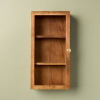 7 x 14 Inch Hearth & Hand with Magnolia 2-Shelf Acacia Wood Wall Mounted Display Box