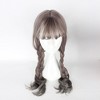 Unique Bargains Women's Halloween Curly Wigs 26" Brown with Wig Cap - image 3 of 4