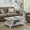 Dexmalle Athens Contemporary 3-Piece Wood Shelf Coffee Table Set - 3 of 4