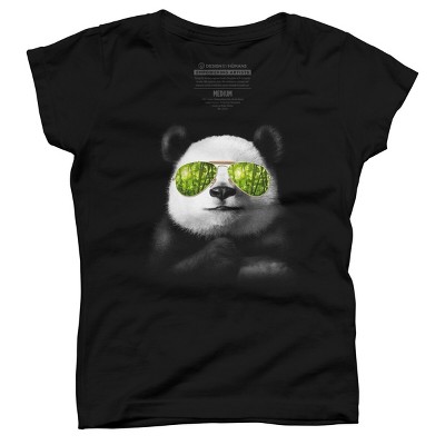 Girl's Design By Humans cool panda By jun_salazar216 T-Shirt