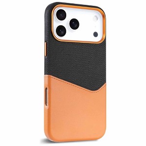 HTUTWOO Wallet Case for iPhone 17, Compatible with MagSafe, Leather & Fabric Hybrid Protective Cover with Card Slot for iPhone 17 - 1 of 4