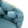 PAGED Luxury Accent Chair Comfy Reading Chair Velvet Single Sofa Chair with Unique Knitting Process for Living Room - 4 of 4