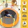 HFYee 4.6FT Toddler Trampoline Mini Basketball Hoop & Safety Guard for Ages 1.5-4 Dual-Use - 3 of 4