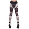 HalloweenCostumes.com One Size Fits Most Women Bionic Leggings for Women, Brown/Brown/Gray - 3 of 3