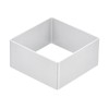 Unique Bargains Aluminum Alloy Square Silver Cookie Cutter 1.8 Inch x 1.8 Inch x 0.90 Inch 12 Pcs - 4 of 4
