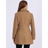 INSPIRE CHIC Women's Elegant Notched Lapel Button Single Breasted Winter Coat - 4 of 4
