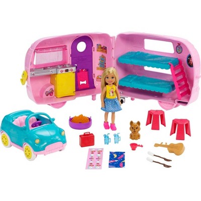 Barbie Club Chelsea Camper Playset Pink