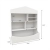 YONWAY Multi-Functional 7 Shelf Bookcase, Storage Display, Rack, Organizer, White,14.37" D x 31.50" W x39.37" H  for Bedroom, Living Room, Office - 3 of 4