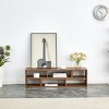 70 Inch Adjustable L-Shaped TV Stand,2 Piece Modular Media Console with Open Storage for Living Room-Baofuwish - 3 of 4