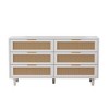 6-Drawers Rattan Storage Cabinet Rattan Drawer,for Bedroom,Living Room - 4 of 4