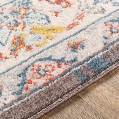 Var Traditional Multicolor Polypropylene Area Rug 5'3" x 7'3"